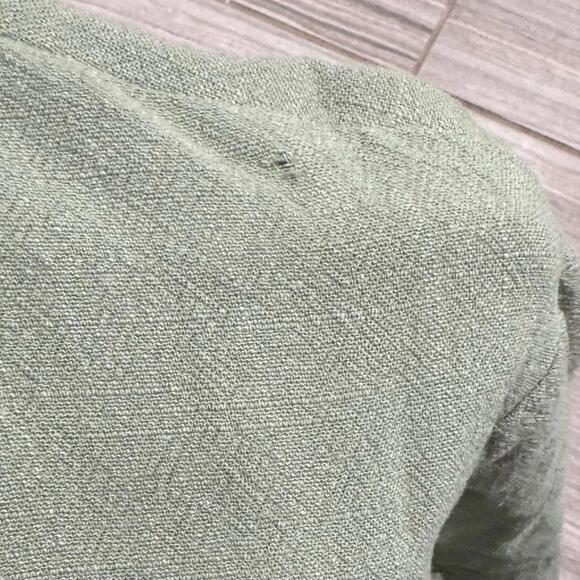 4th & Reckless Sage Green Button Up Beach Romper- Size Large - Picture 9 of 9